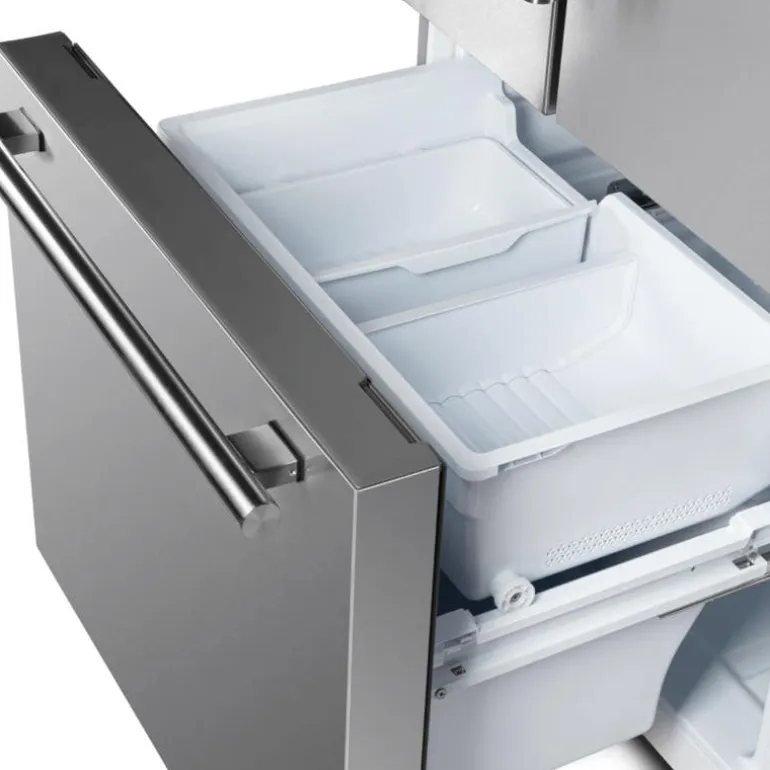 FORNO 17,5 Cu Ft 30 In Refrigerator Stainless Bottom Freezer, French door - FFFFD1974-31