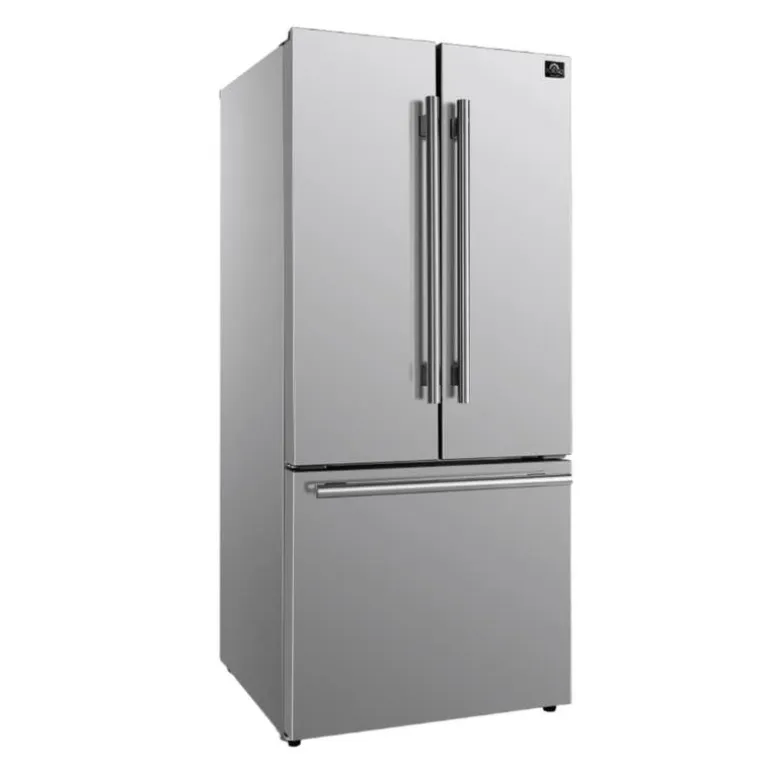 FORNO 17,5 Cu Ft 30 In Refrigerator Stainless Bottom Freezer, French door - FFFFD1974-31