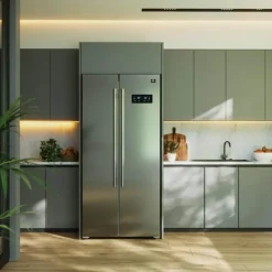 FORNO 15,6 Cu Ft 33 In Refrigerator Stainless Side by side - FFRBI1805-33