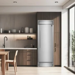 FORNO 13.6 cu.ft. 28 in Right-Side Built-In Convertible Refrigerator Stainless All refrigerator, Convertible Freezer - FFFFD1722-RS