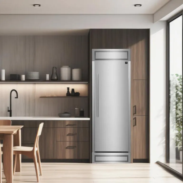 FORNO 13.6 cu.ft. 28 in Right-Side Built-In Convertible Refrigerator Stainless All refrigerator, Convertible Freezer - FFFFD1722-RS