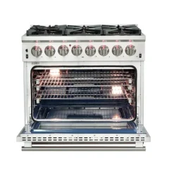 FORNO 36'' Dual Fuel Range Stainless 36