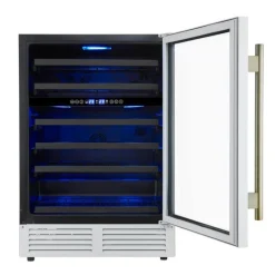 FORNO 24" Dual Zone Wine Cooler White 24" - FWCDR6634-24