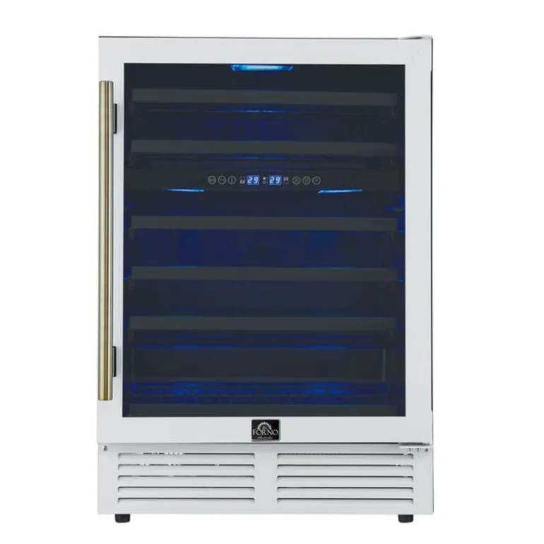 FORNO 24" Dual Zone Wine Cooler White 24" - FWCDR6634-24
