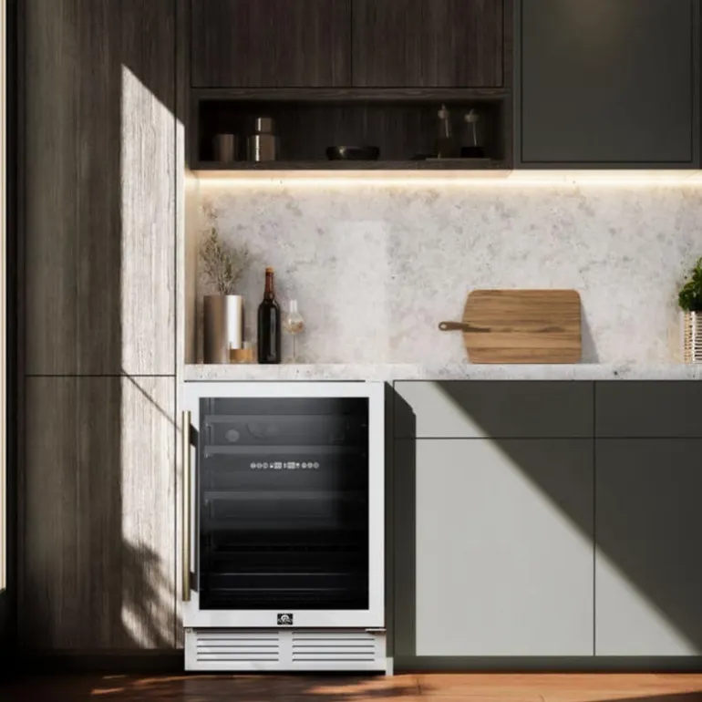 FORNO 24" Dual Zone Wine Cooler White 24" - FWCDR6634-24