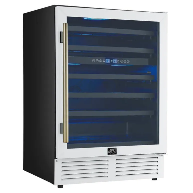 FORNO 24" Dual Zone Wine Cooler White 24" - FWCDR6634-24