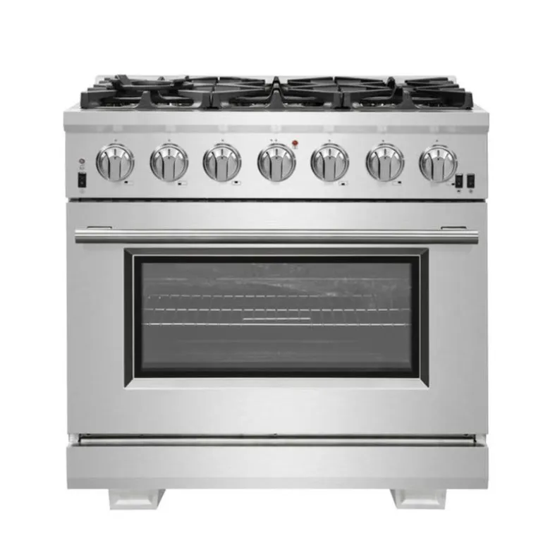 FORNO 36'' Gas Range Stainless 36" Electric Gas - FFSGS6260-36