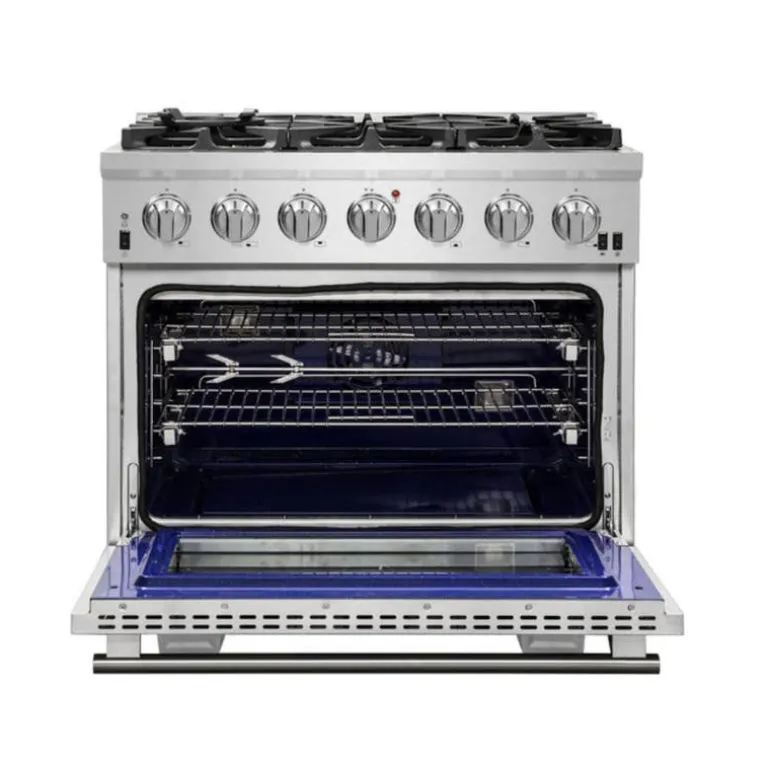 FORNO 36'' Gas Range Stainless 36" Electric Gas - FFSGS6260-36