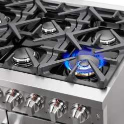 FORNO 36 In Gas Range Stainless 36