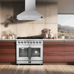 FORNO 36 In Gas Range Stainless 36