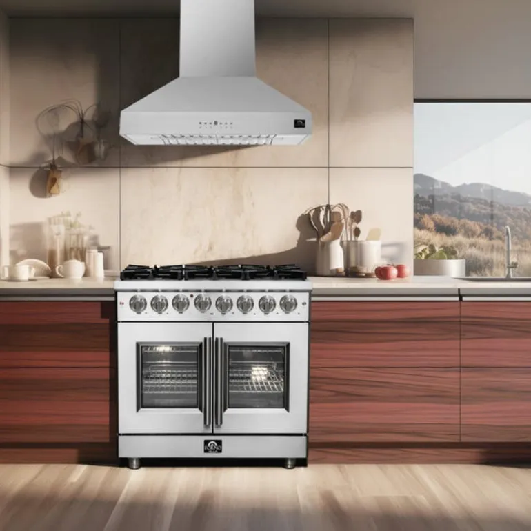 FORNO 36 In Gas Range Stainless 36" Electric Gas - FFSGS6325-36