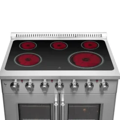 FORNO 36'' Range Stainless 36" Electric Glass-Ceramic - FFSEL6917-36