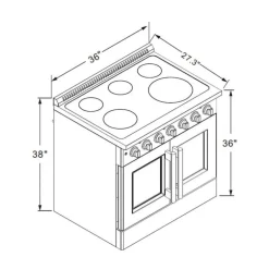 FORNO 36'' Range Stainless 36