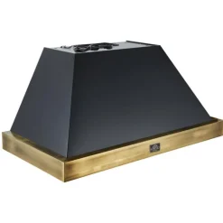 FORNO 48" Wall Mount Range Hood Standard Black 48" , 600 CFM - FRHWM5078-48