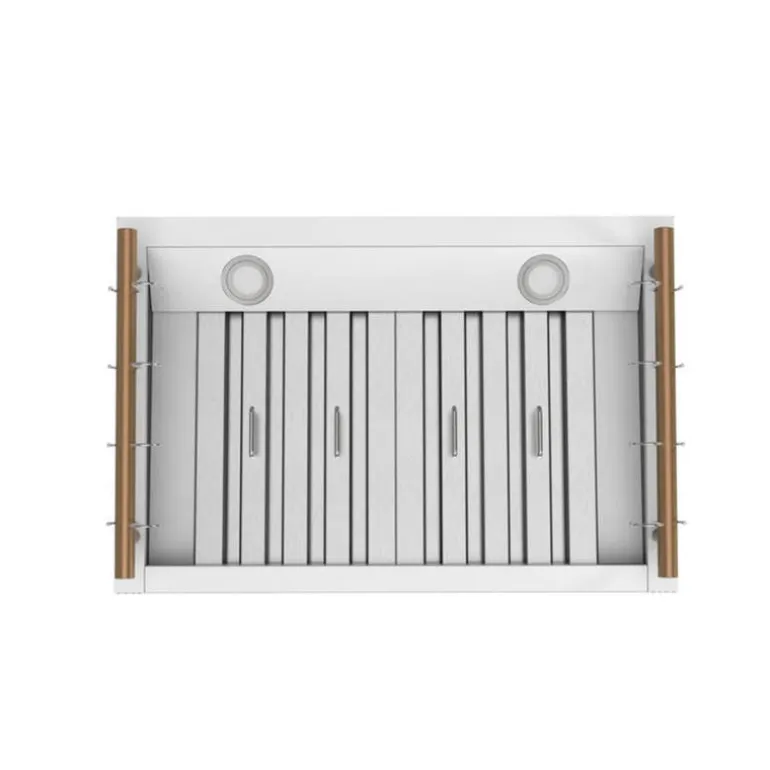 FORNO 30" Wall-Mounted Range Hood Wall Mount White 29.3" , 375 CFM - FRHWM5503-30