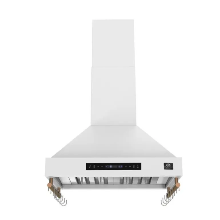 FORNO 30" Wall-Mounted Range Hood Wall Mount White 29.3" , 375 CFM - FRHWM5503-30