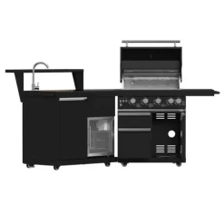 Forno All'Aperto Outdoor Kitchen with BBQ, Sink and Bar – 62 600 BTU