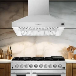 FORNO Chimney Range Hood Wall Mount Stainless 47.25