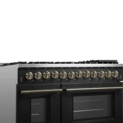 FORNO Dual Fuel Range Black 48