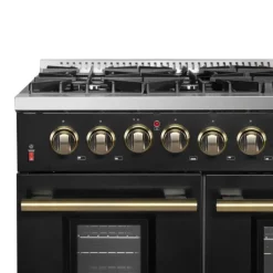 FORNO Dual Fuel Range Black 48