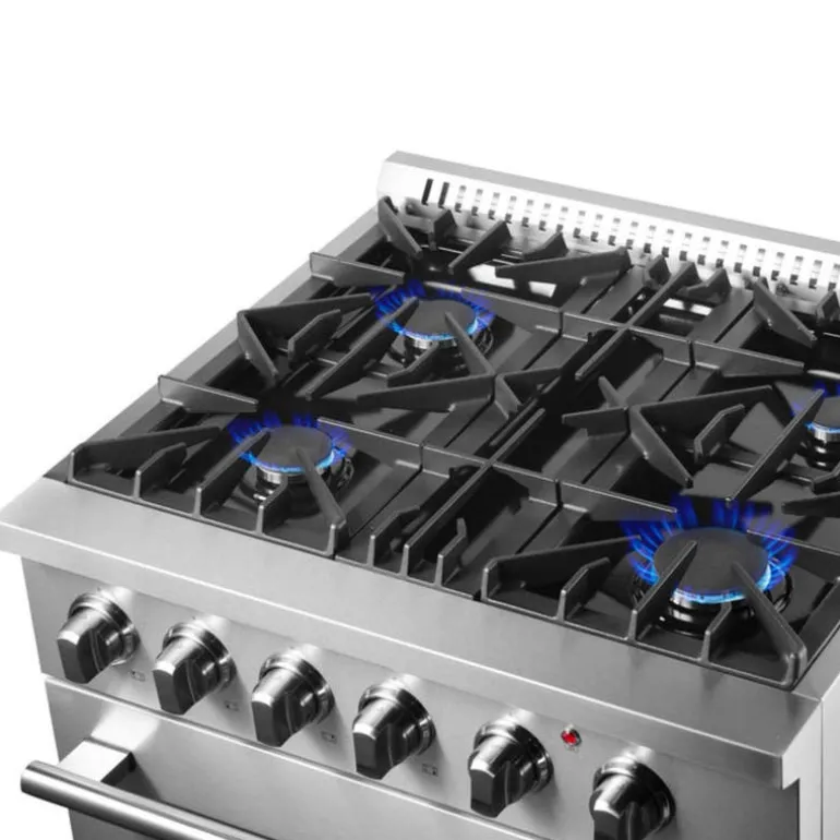 FORNO Dual Fuel Range Stainless 30" Dual Energy Gas - FFSGS6197-30