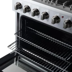 FORNO Dual Fuel Range Stainless 30" Dual Energy Gas - FFSGS6197-30
