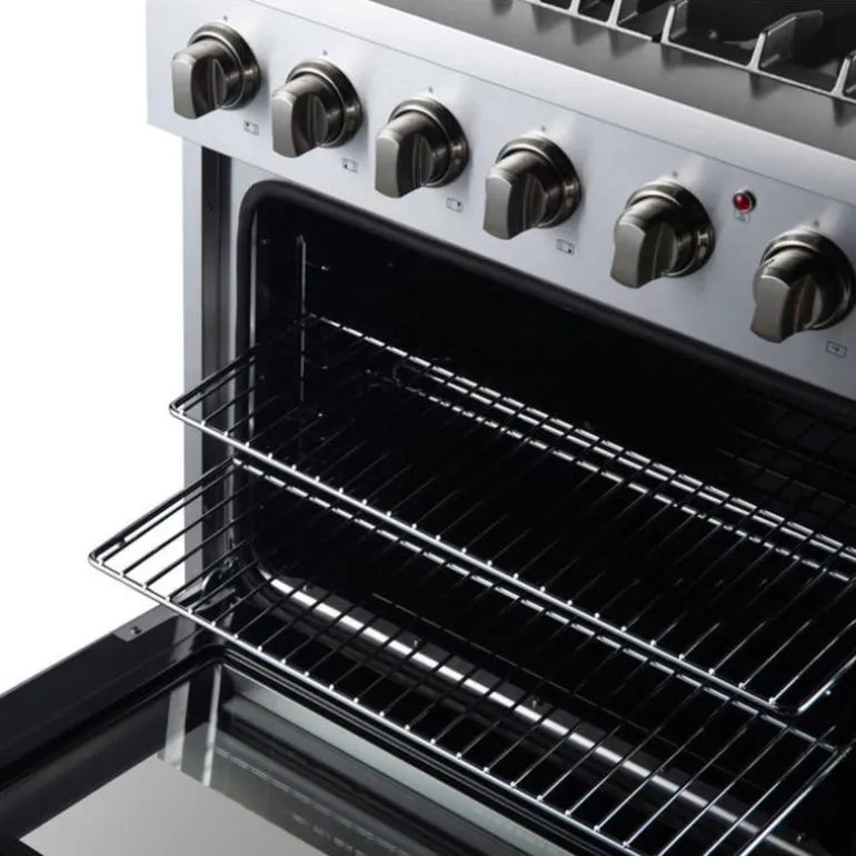FORNO Dual Fuel Range Stainless 30" Dual Energy Gas - FFSGS6197-30