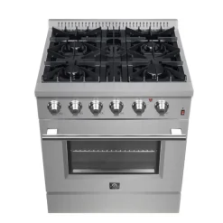 FORNO Dual Fuel Range Stainless 30