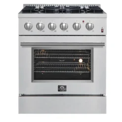 FORNO Dual Fuel Range Stainless 30