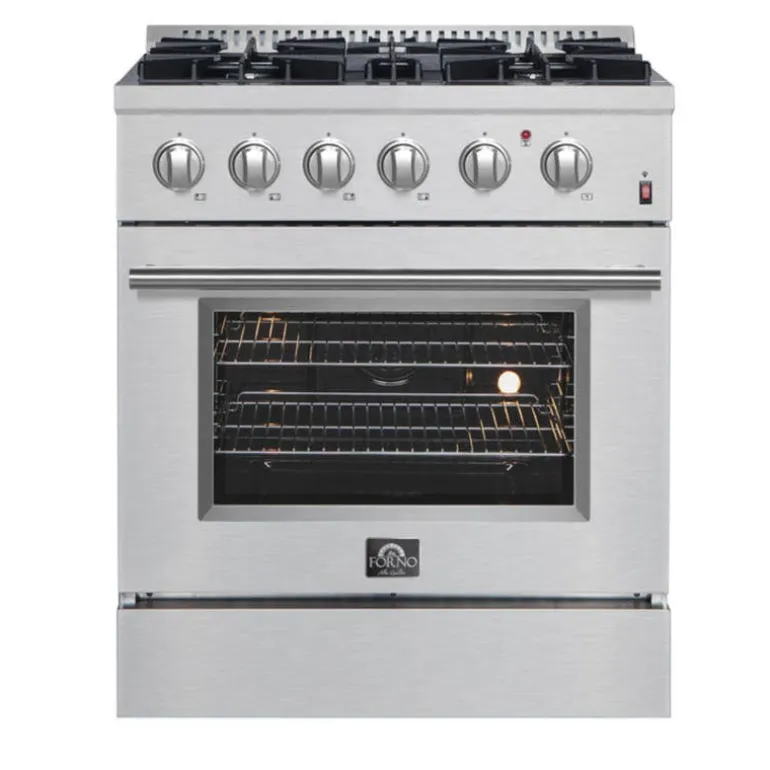 FORNO Dual Fuel Range Stainless 30" Dual Energy Gas - FFSGS6197-30