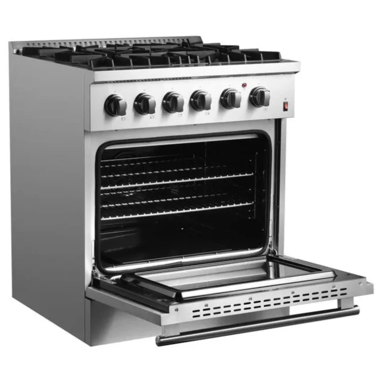 FORNO Dual Fuel Range Stainless 30" Dual Energy Gas - FFSGS6197-30