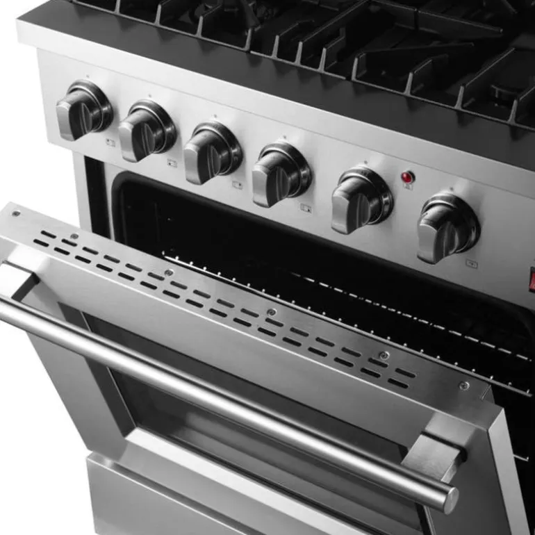 FORNO Dual Fuel Range Stainless 30" Dual Energy Gas - FFSGS6197-30
