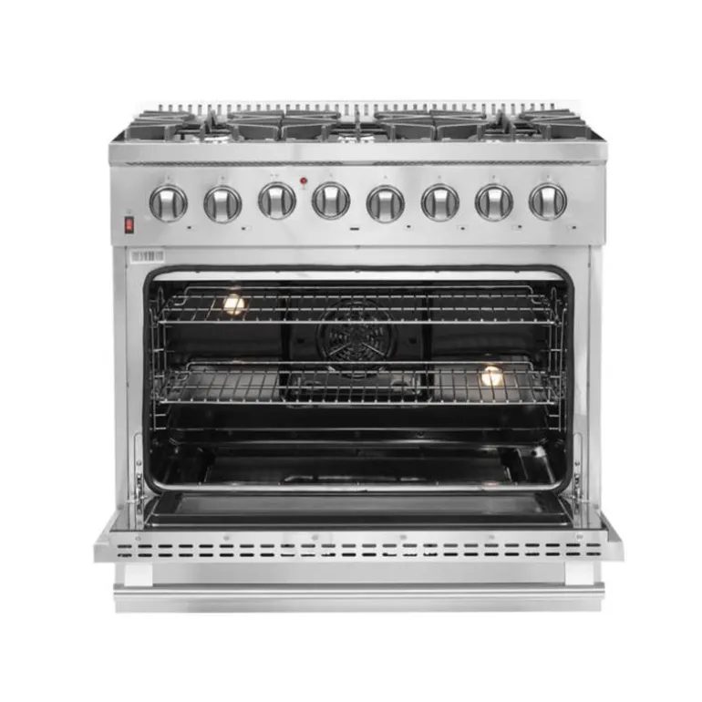 FORNO Dual Fuel Range Stainless 36" Dual Energy Gas - FFSGS6156-36