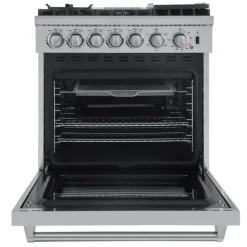 FORNO Dual Fuel Range Stainless 30" Electric Gas - FFSGS6196-30
