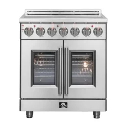 FORNO Freestanding Electric Range with French Doors Stainless 30