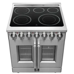 FORNO Freestanding Electric Range with French Doors Stainless 30