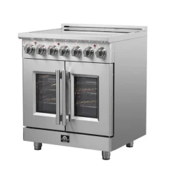 FORNO Freestanding Electric Range with French Doors Stainless 30