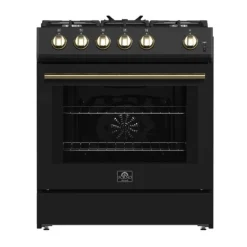 FORNO Gas Range Black 30