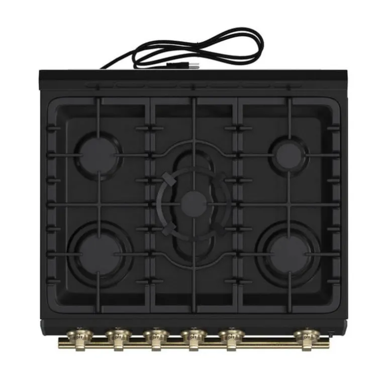 FORNO Gas Range Black 30" Electric Gas - FFSGS1116-30