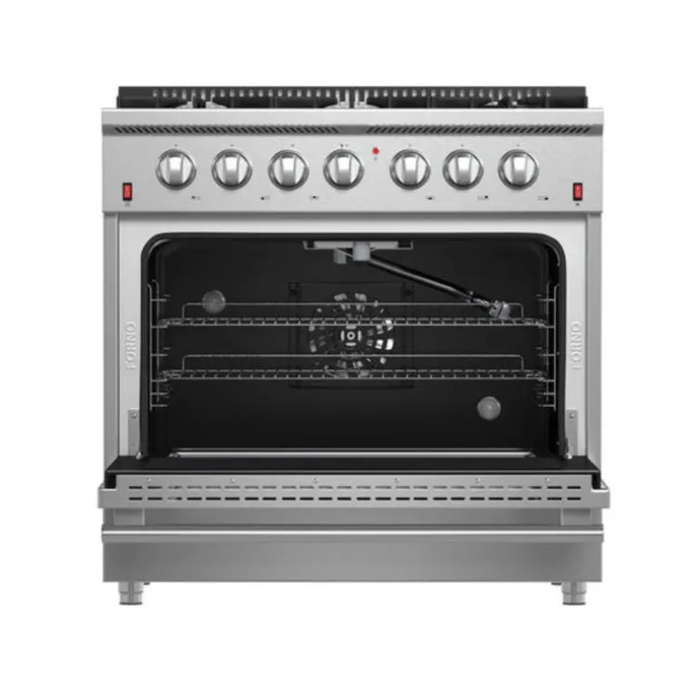 FORNO Gas Range Stainless 36" Electric Gas - FFSGS6244-36