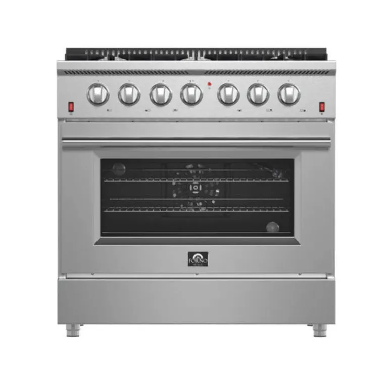 FORNO Gas Range Stainless 36" Electric Gas - FFSGS6244-36