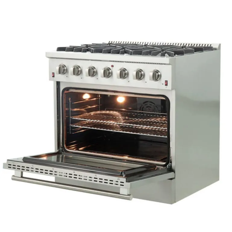 FORNO Gas Range Stainless 36" Electric Gas - FFSGS6244-36