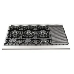 FORNO Gas Range Stainless 48" Electric Gas - FFSGS6244-48