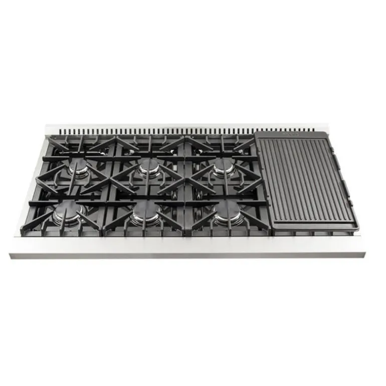 FORNO Gas Range Stainless 48" Electric Gas - FFSGS6244-48