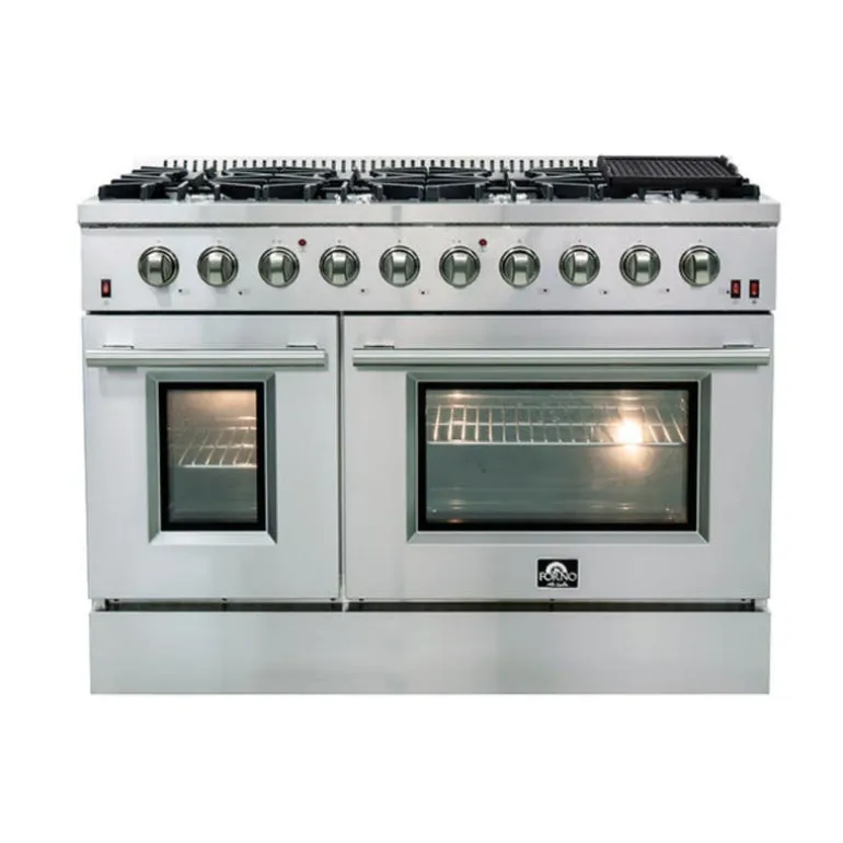 FORNO Gas Range Stainless 48" Electric Gas - FFSGS6244-48