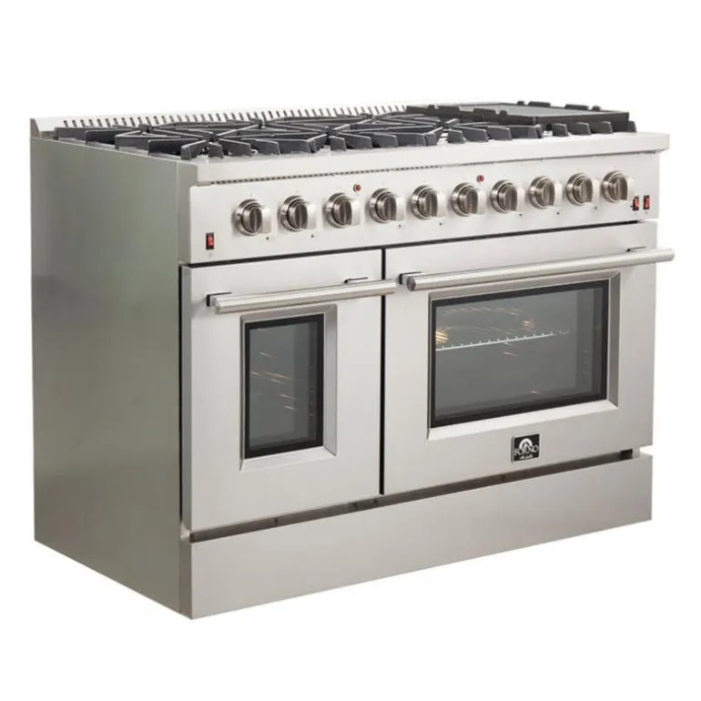 FORNO Gas Range Stainless 48" Electric Gas - FFSGS6244-48