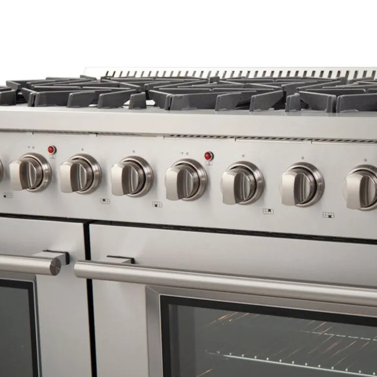 FORNO Gas Range Stainless 48" Electric Gas - FFSGS6244-48