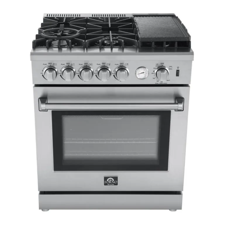 FORNO Gas Range Stainless 30" Electric Gas - FFSGS6276-30
