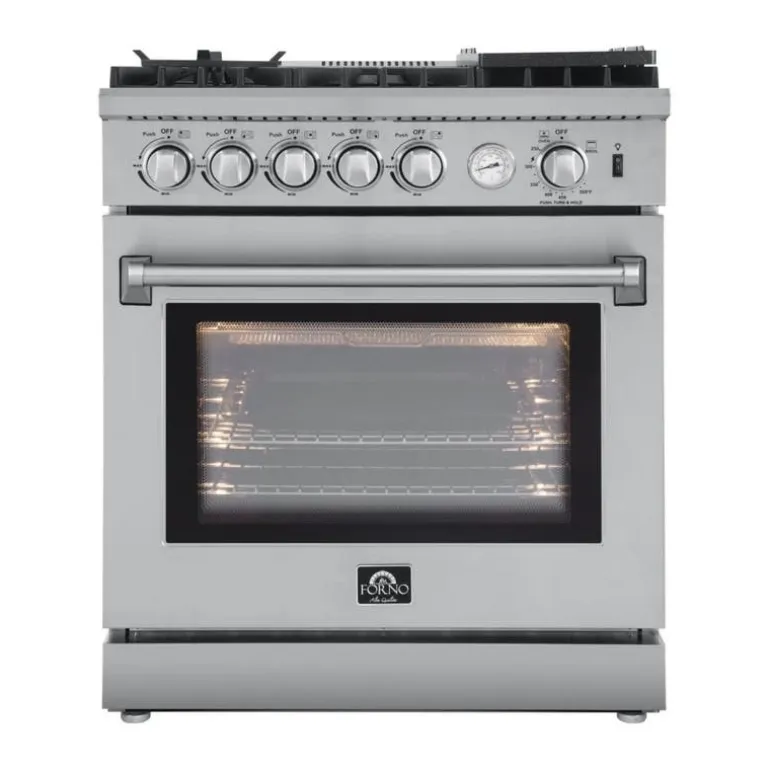 FORNO Gas Range Stainless 30" Electric Gas - FFSGS6276-30