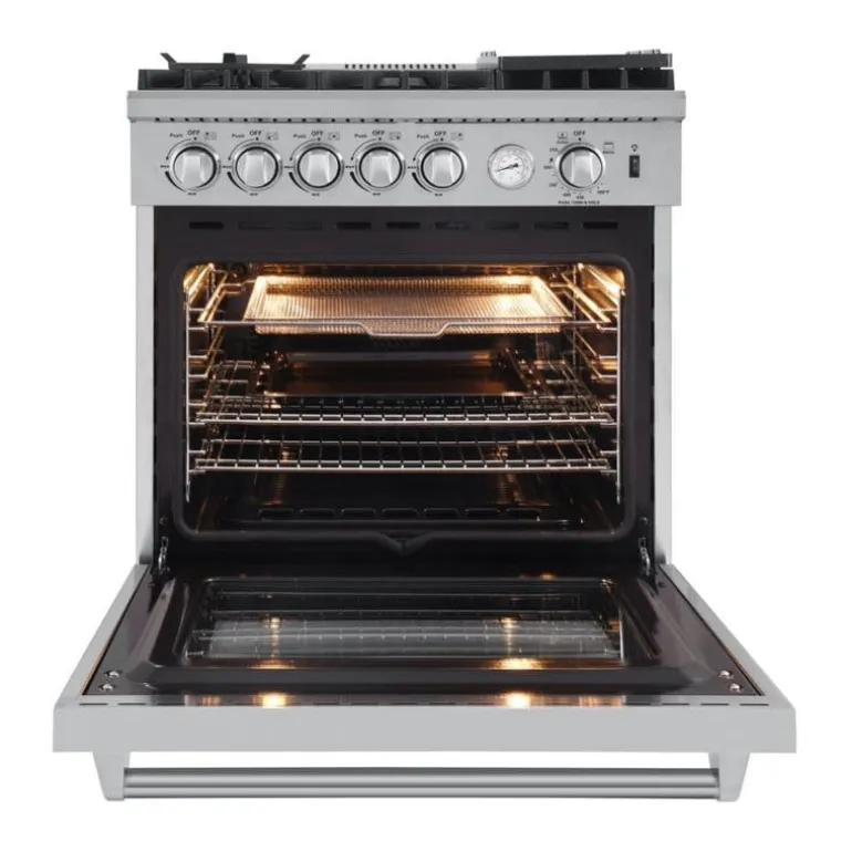 FORNO Gas Range Stainless 30" Electric Gas - FFSGS6276-30